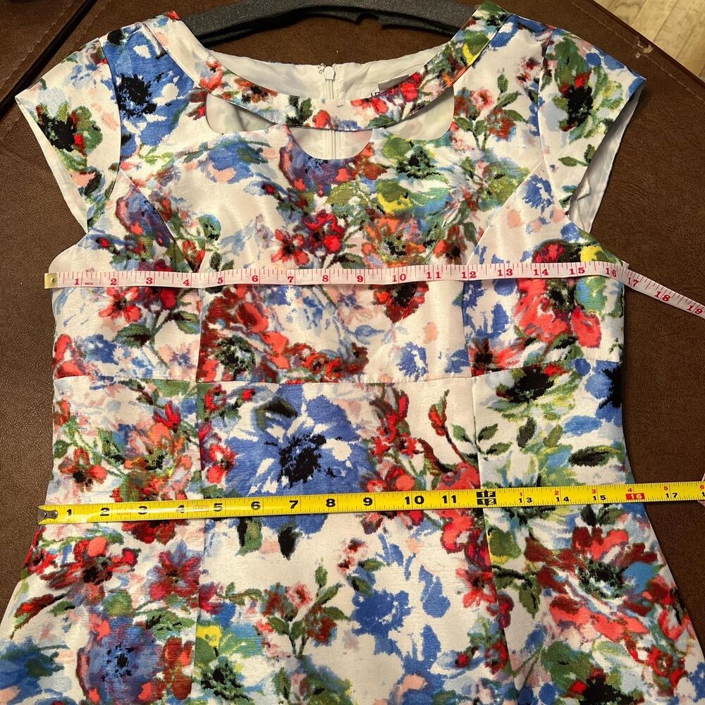 NWT Liz Claiborne women's multi color Dress Sz 6 summer office wear occasion - Picture 5 of 7